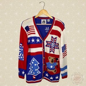 Storybook Knits USA Flag Bears